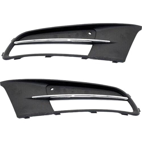 Front Left Right Bumper Fog Light Lamp Cover Chrome Grill for Sharan 12-19 7N0853665 7N0853666 7N0 853 665B 7N0 853 666B