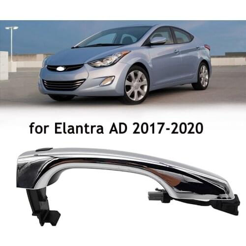 Car Front left right Door Outside Chrome Handle Fit For Hyundai Elantra AD 2017-2020 Auto Exterior Replacement Accessories