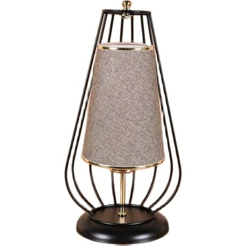 Hmydesign Modern Designed Geometric Gift Table Lamp Bedroom Living Room Office For Decorative Stylish Brule Wicker Lampshade