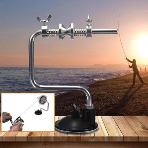 Portable Fishing Line Winder Suction Cup Reel Line Spooler Vacuum Spooling Fishing Line Holder Tackle Coil Tool Accessories