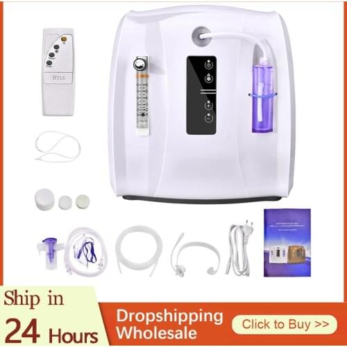 AUPORO Adjustable 1-6L Oxygen Concentrator Machine Portable Oxygen Machine AC110/220V for Home and Travel Use Without Battery