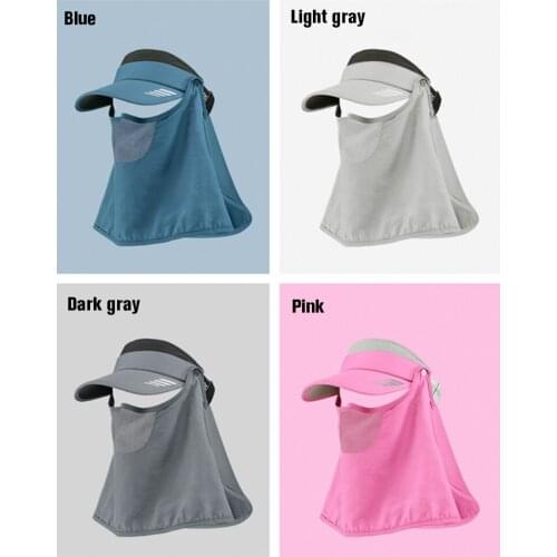 ROCKBROS Sunscreen Mask Empty Top Hat Full Face Riding Headgear Bib Summer Men And Women Motorcycle Fishing Face Towel