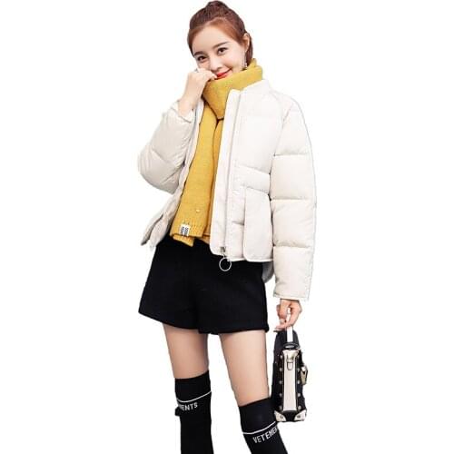 School Wind Loose And Winter Down Woman Cotton-padded Clothes Short Money Code Student The Light Of Korea Tide Windbreaker MM