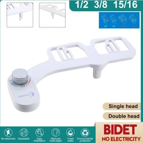Smart Non-Electric Bidet Attachment Toilet Bidet Seat Self-Cleaning Nozzle-Fresh Water Bidet Sprayer Mechanical Muslim Washing