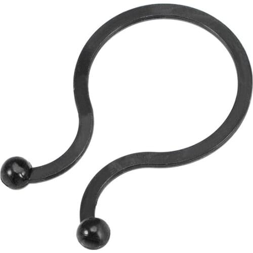 Uxcell 200pcs Twist Lock Cable Wire Ties Nylon U Shape Save Place 7.3mm Dia 39.5mm x 24mm x 5.5mm Size Black