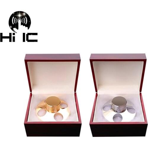 LP Vinyl Turntables Metal Disc Stabilizer Record Weight/Clamp Vinyl Record Turntable Vibration Balanced Gold and Silver