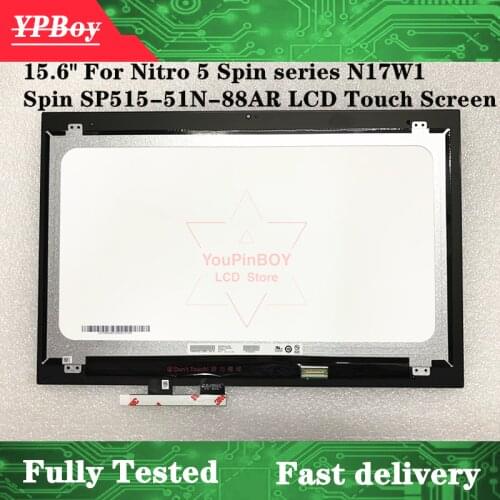 15.6" For ACER SP515 51N Nitro 5 Spin series For ACER N17W1 5 Spin SP515-51N SP515-51N-88AR LCD Display Touch Screen Matrix FHD