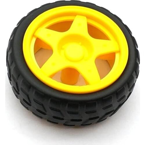 4pcs TT Motor Wheel DC Drive Gear Motor Tyre Tire For Arduino Smart Robot Car wheels Remote Control Chassis Accessories Wheels