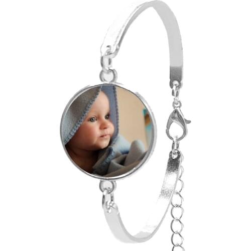 2019 Personalized Photo Bracelet Babys Handmade Custom Bracelet Photo Dad Mom Grandparents' Parents Love A Gift Jewel
