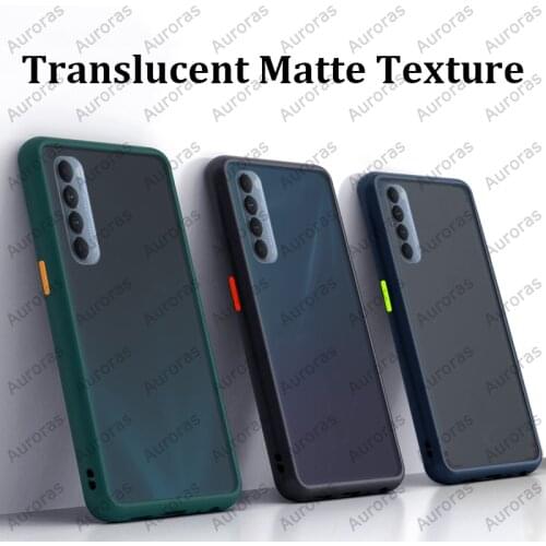 Auroras For OPPO Reno 4 Pro 5G Case Matte Hard Cover Translucent Skin Shockproof Phone Case For Reno 4 4G Cover