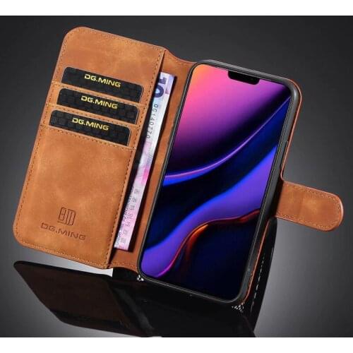 Cover For iPhone 11 Pro Max XS Max XR X 8 7 6 6s Plus Case Retro PU Leather Cover Card Slot Wallet Book Bag Holder Shell Funda