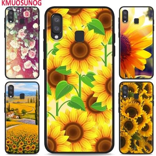 Rose Sunflower Flowers for Samsung Galaxy A90 A80 A70 A70S A60 A50 A40 A30 A20S A20E A2Core A10 A10E A10S M20 Phone Case