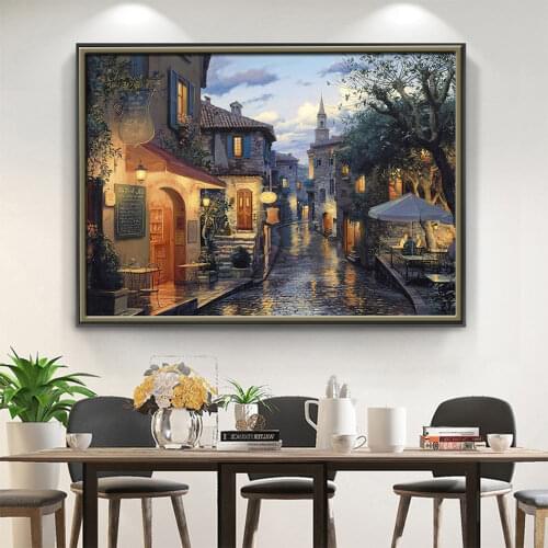 Tree Landscape Printed 11CT Cross Stitch DIY Embroidery Kit DMC Threads Needlework Craft Sewing Handmade Sales Design