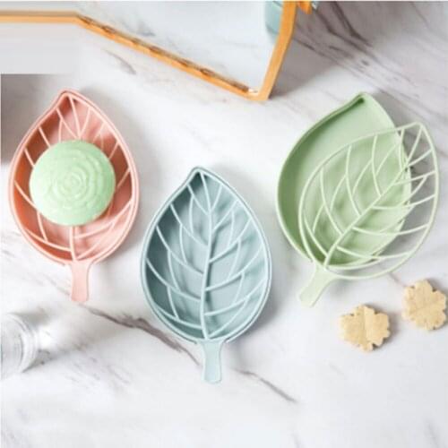 Double soap box plastic asphalt soap rack large soap holder leaves soap rack soap box