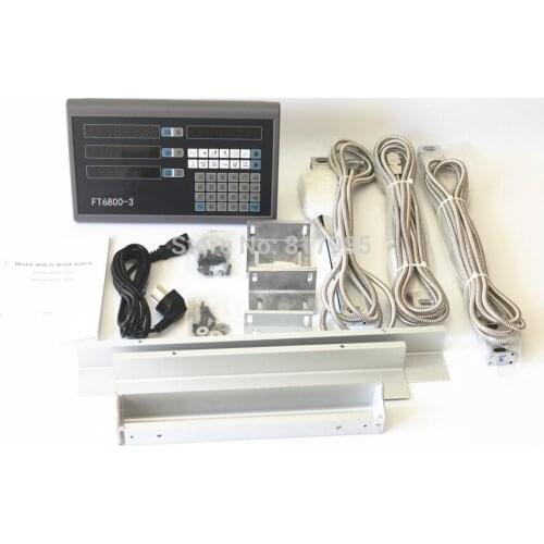 Economy DRO 3 axis Digital Readout with 3 linear scale encoder for milling lathe machine complete dro unit
