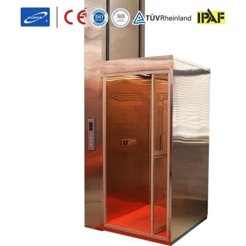 Qiyun CE ISO Hydraulic Electric Used Passenger Villa Residential Mini Small Home Elevator Lift For Homes Indoor OEM ODM