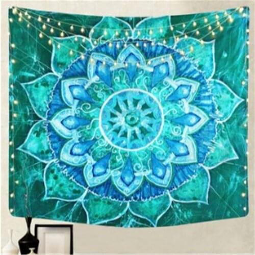 India Mandala Tapestry Wall Hanging Sun Moon Tarot Wall Tapestry Wall Carpet Psychedelic Tapiz Witchcraft Wall Cloth Tapestries