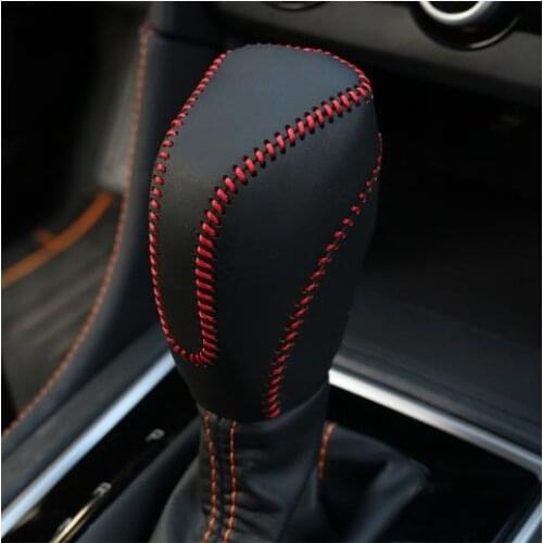 For Subaru forester( 2019 2021)/ Subaru XV (2017-2021) Automatic Gear Shift handle Leather Cover /Car Gear Lever Leather Cover