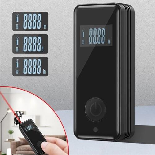 30M Mini Laser Rangefinders USB LCD Digital Laser Distance Meter Pocket Portable Handheld Laser Angle Finder Distance Measuring