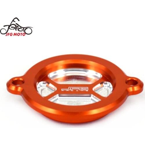 For KTM 690 990 1050 1190 1290 EXC500 SX SXF 450 SMC Aadventure Duke RC 125 200 390 JFG Racing Billet Oil Filter Cover Cap