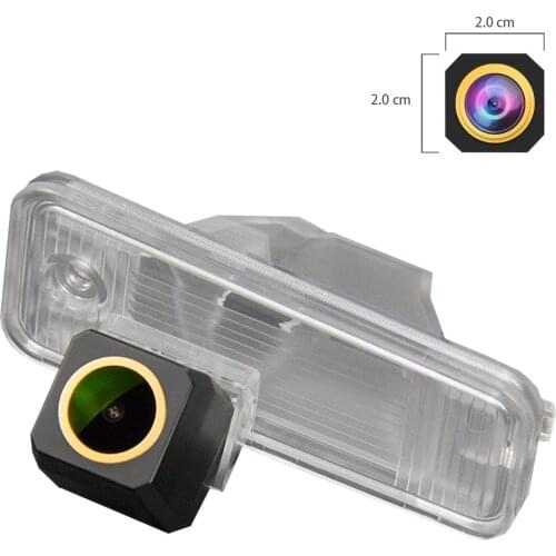 Misayaee Golden HD Car Rear View Reverse Camera Plate Light for Hyundai IX45 2013-2015