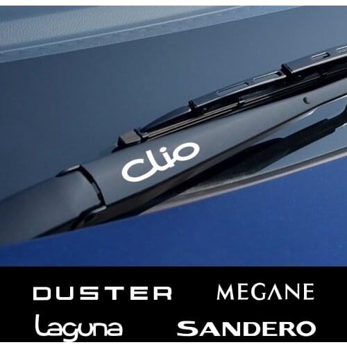 4PCS Car Window Wiper Stickers For Renault Megane Scenic Dacia Duster Sandero Logan Clio Laguna Captur Fluence Koleos Zoe Kadjar