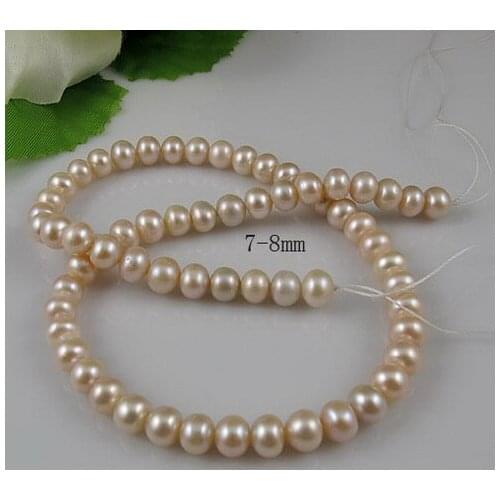 New Arrival Fashion Pearl Jewelry Lavender 7-8mm Genuine Freshwater Pearl Loose Beads DIY Jewelry Nice For Necklace Bracelet