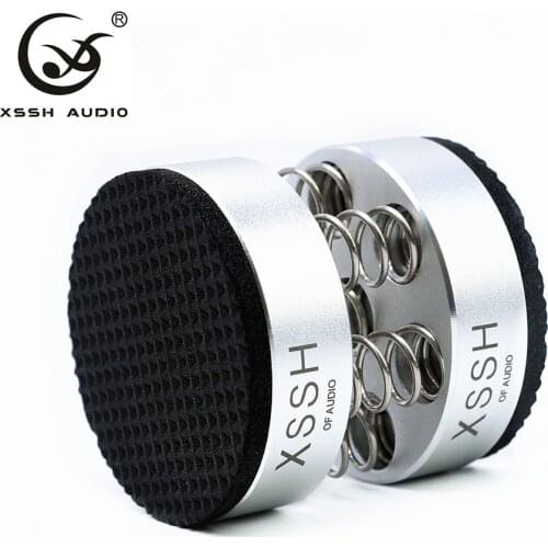 New Arrival XSSH Audiophile Shock Spikes Spring Damping Pad Upgrade HIFI Stand Feet speaker spike audio CD amplifier foot pad