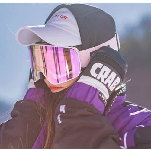 New UV400 Protection Anti-fog Snow Skiing Glasses Ski Mask Men Women Snowboard Goggles Glasses Skiing Ski Goggles Multicolor