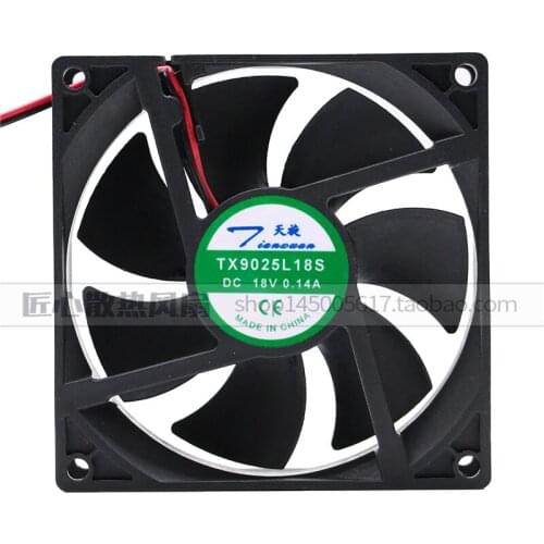 New Tianxuan TX9025L18S 18V 0.14A 9CM 9025 refrigerator constant temperature silent cabinet cooling fan