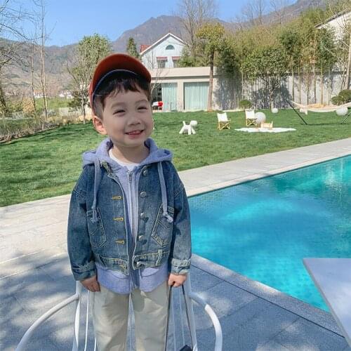 Solid Spring Autumn Coat Outerwear Top Children Clothes Kids Costume Teenage Gift Plus Size Boy Clothing High Quality