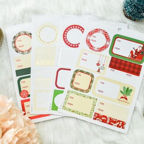 KSCRAFT Merry Christmas Self- adhesive Planner Stickers for Scrapbooking/ DIY Crafts/ Card Making Decoration