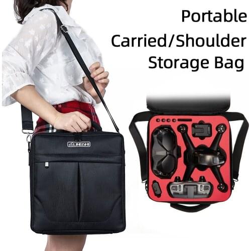 Ugrade High Capacity DJI FPV Drone Carrying Case Shoulder Storage Bag Travel Bag For DJI FPV Combo Drone Accessories