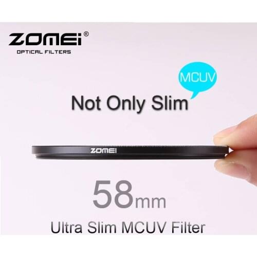 58mm ZOMEI PRO Ultra Slim MCUV 16 Layer Multi Coated Optical Glass MC UV Filter for Canon NIkon Hoya Sony DSLR Camera Lens 58 mm