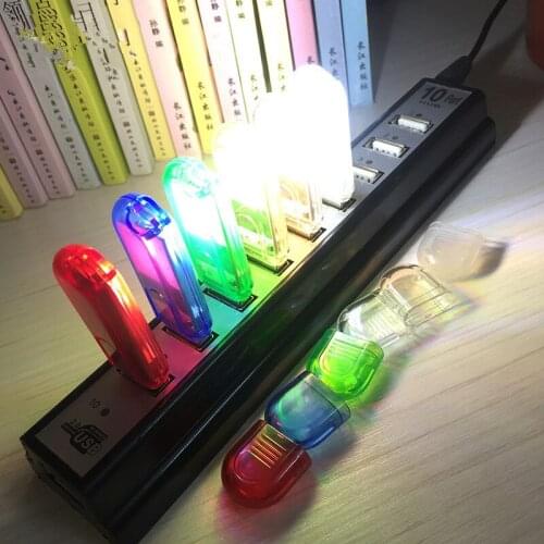 USB LED Book Lights 3Leds Touch Night Light 5V Computer Keyboard Bedroom Decoration Night Lamps Feeding Light with Touch Switch