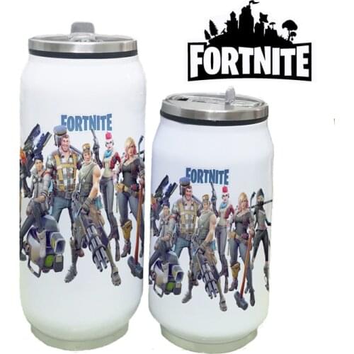 350/500ML Fortnite Games Vacuum Flask Popular Water Cup Creative Cans Stainless Steel Large Capacity Drinking Glass Student Gift