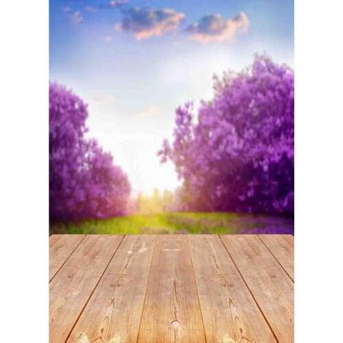 Vinyl Custom Photography Prop Scenery Wood Planks Floral theme Photo Studio Background NY1-613933