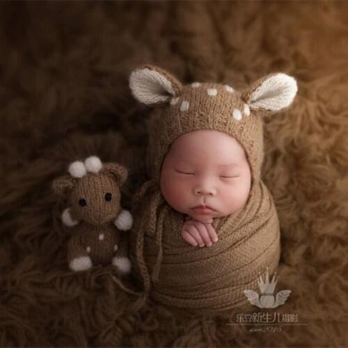 Vintage Mohair Wrap Newborn Stretch Knit Wraps Jersey Swaddle Blanket Newborn Photography props Layer Fabric