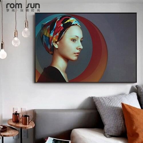 Famous Exotic Beauty Eliza Canvas Art Unique Portrait Poster Print For Living Room Bedroom Wall Art Cuadros Abstract Home Decor