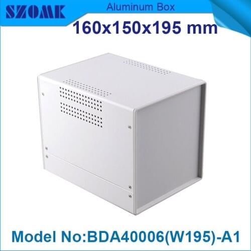 1 piece iron box electronic project diy box case acrylic project enclosure 160(H)x150(W)x195(L) mm