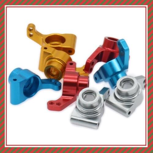 2PCS RCAWD Alloy Aluminum Rear Hub Carrier Stub Axle Carrier For Rc Hobby Model Car 1/14 Lc Racing Full Series Wheel Hub Upright