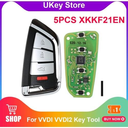 5PCS/Lot XHORSE XKKF21EN VVDI KNIFE 2 Style (Flip-3BTN) Car Remote Key for VVDI VVDI2 Key Tool With English Version