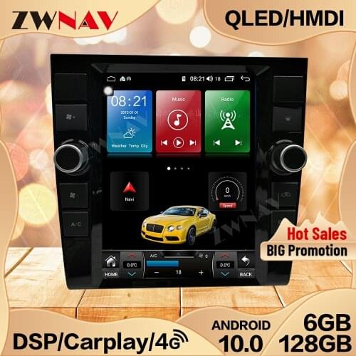 6+128G Tesla Carplay For Audi A4 2004 2005 2006 2007 2008 Android Multimedia Stereo Player Radio Video GPS Navigation Head Unit