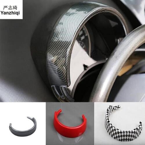 Free shipping 3pcs/lot Car stickers ABS material steering wheel decoration cover for 2003-2012 Volkswagen VW Beetle