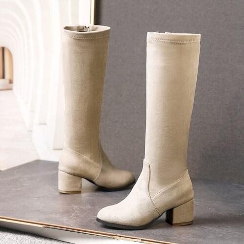 Big Size Simple boots thigh high boots knee high boots over the knee boots women ladies boots shoes woman winter boots women