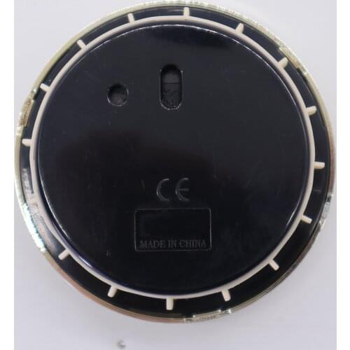 70mm Dial Black Roman Numeral Quartz Clock Insert Movement With Silver Color Trim (Plastic)