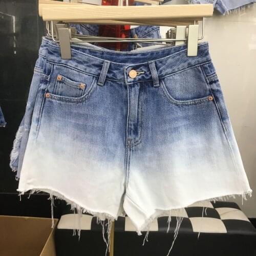 2021 Summer New Fashion Women Jeans Classic Trendy Brand Luxury Design Casual Versatile Contrast Color High Waist Denim Shorts