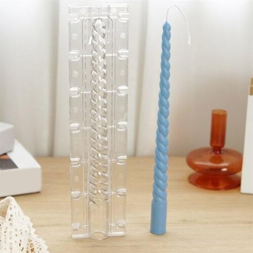 DIY Candle Mold Long Rod Spiral Rod Acrylic Candle Mold Aromatherapy Making Supplies Dinner Church Wedding Decoration Crafts