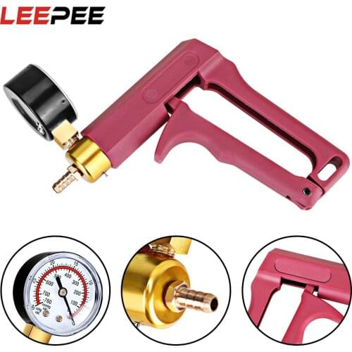 LEEPEE Vacuum Pump Organize Multifunctional Brake Bleeder Screw Adapter Car Automotive Self Kit Hand Held Bleeder Tester Set