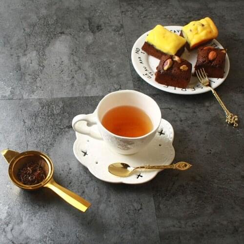 Hot-Slae Stainless Steel Tea Infuser And Tea Cup Gold Color Silver Color Tea Strainer Kitchen Cafe Teaware Supplies